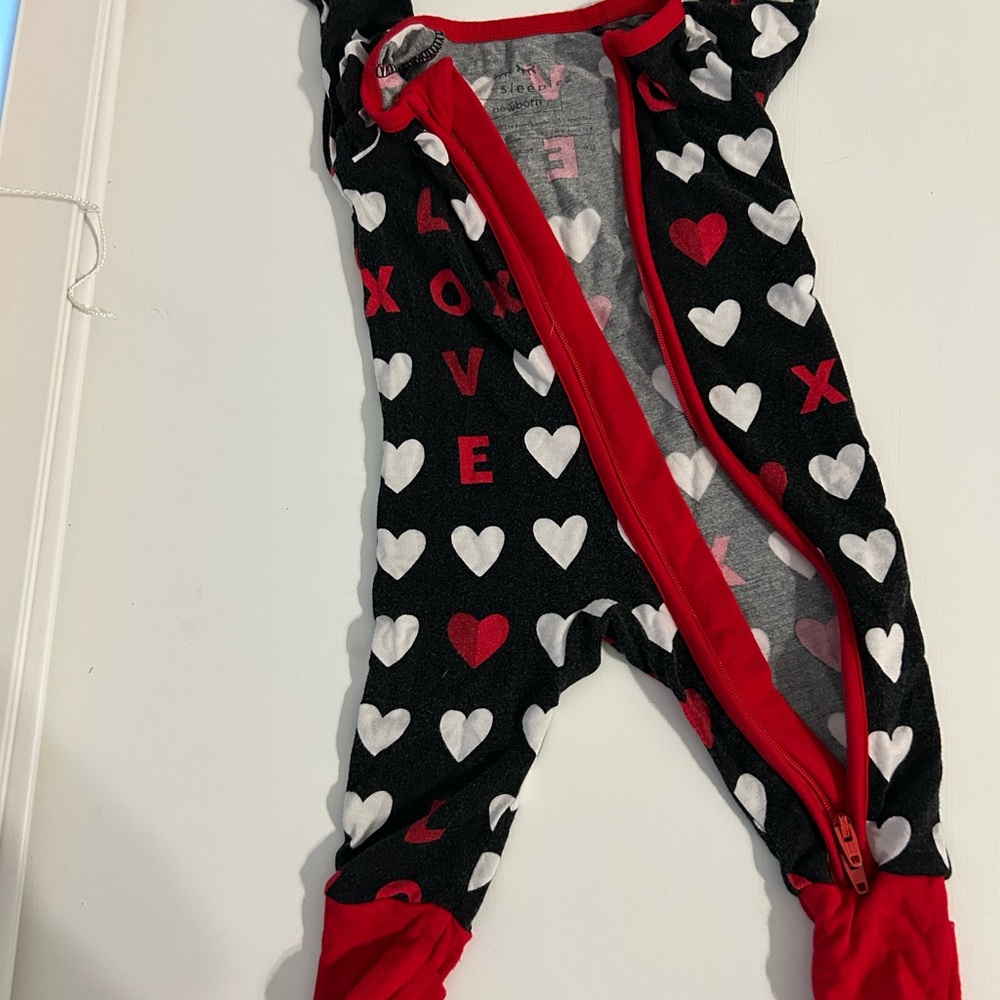 Little Sleepies Black and White Footies Cozy One Piece